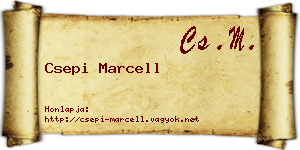 Csepi Marcell névjegykártya